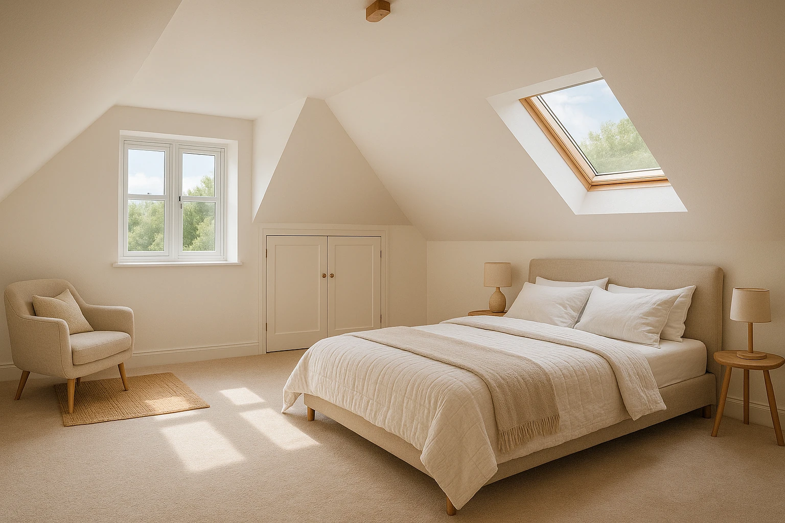 Attic Bedroom Conversion with Dormer Windows