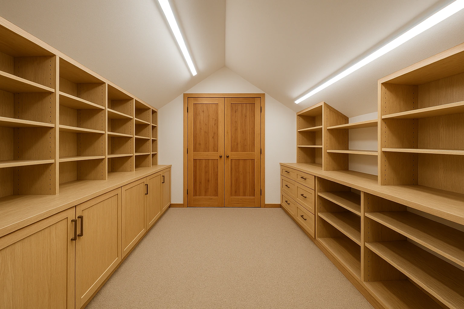 Attic Storage Conversion with Organization Systems