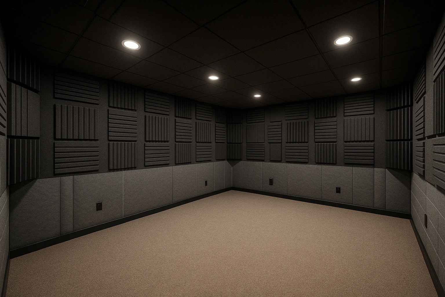Completed Basement Soundproofing Installation in Kansas City