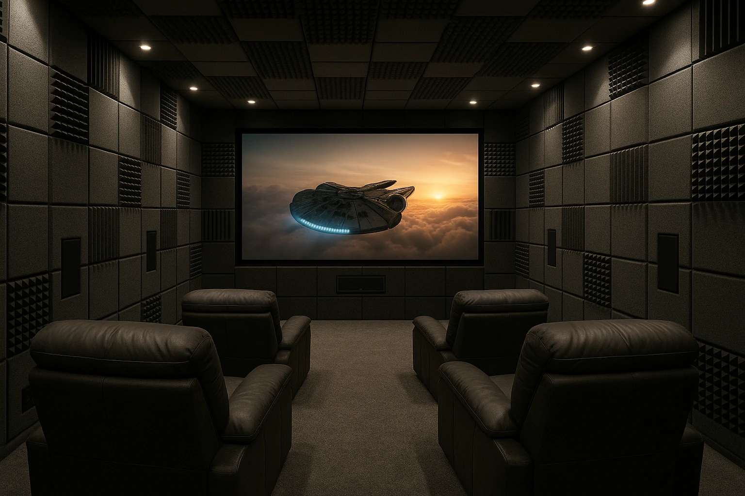 Soundproofed Basement Home Theater Installation