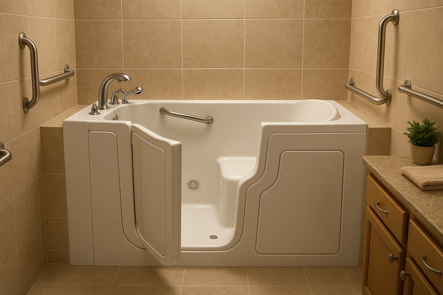 Walk-In Tub Installation for Safe Bathing