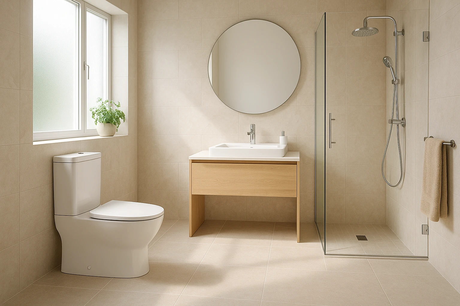 Water-Efficient Bathroom Fixtures Installation