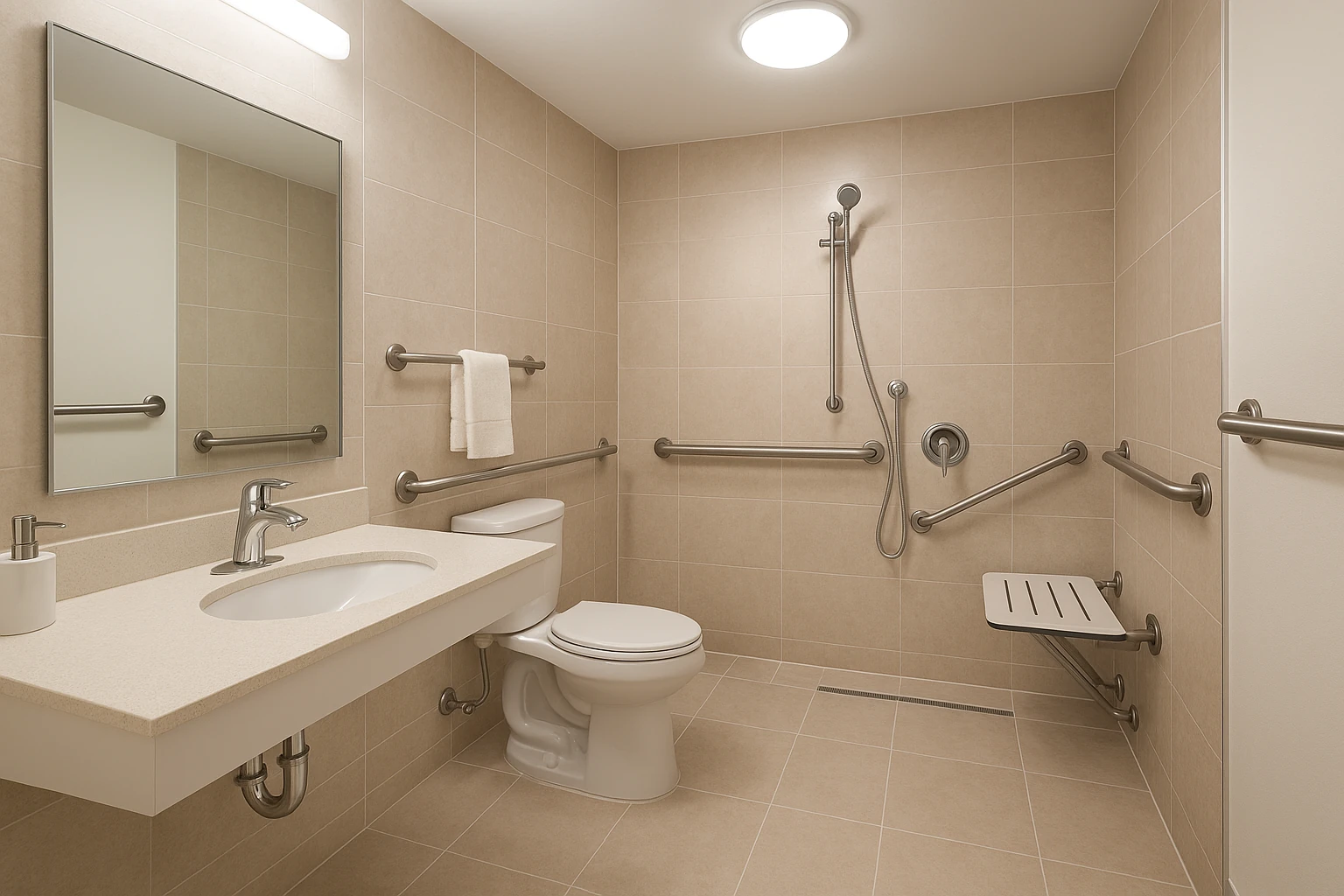 Accessible Bathroom Remodel with Safety Features