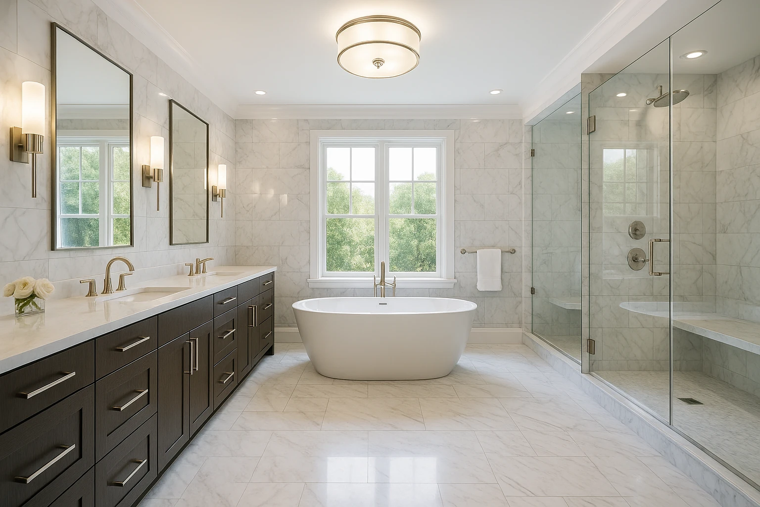 Luxury Bathroom Remodel with Premium Finishes