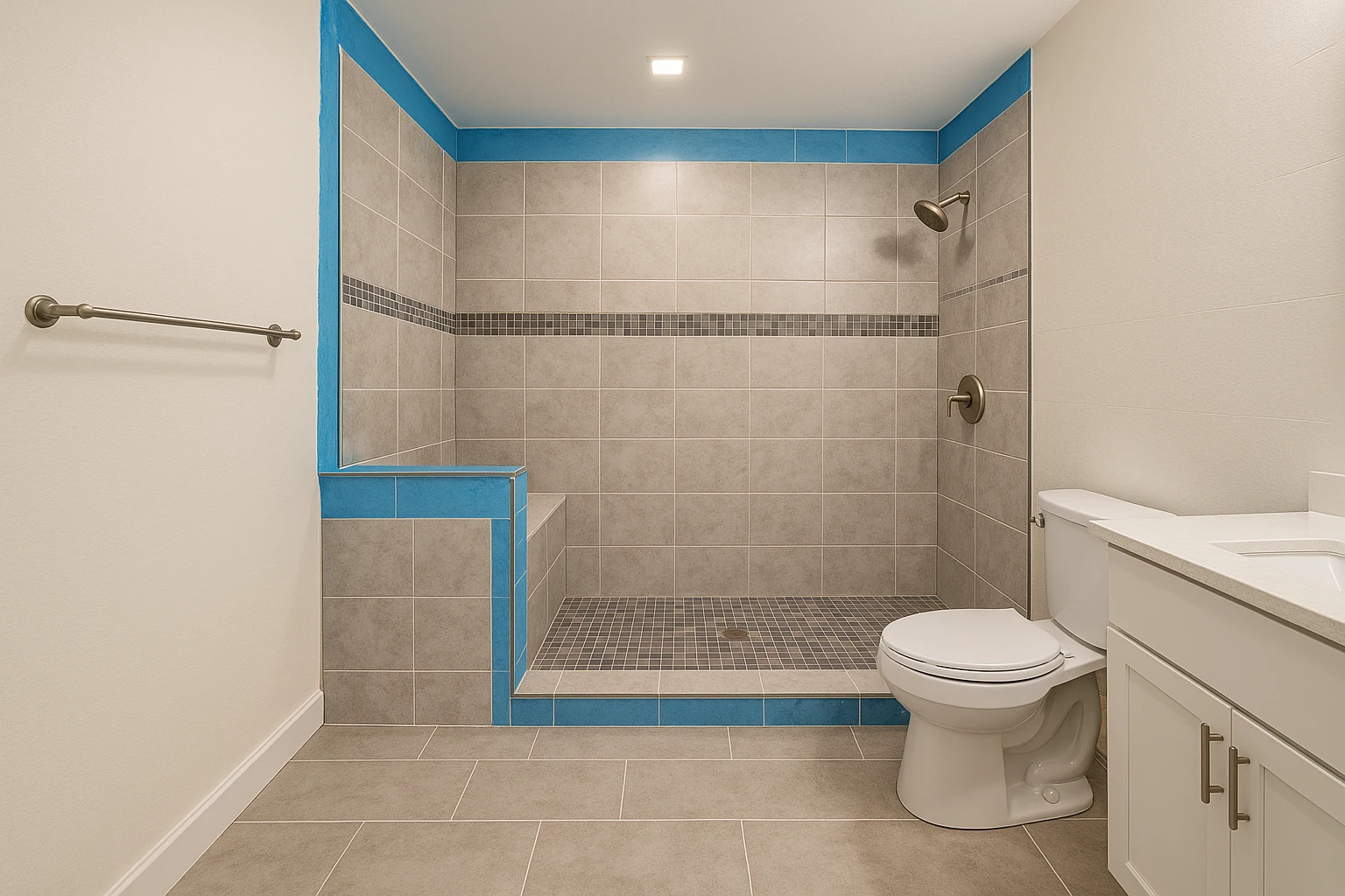 Bathroom Tile Installation with Proper Waterproofing