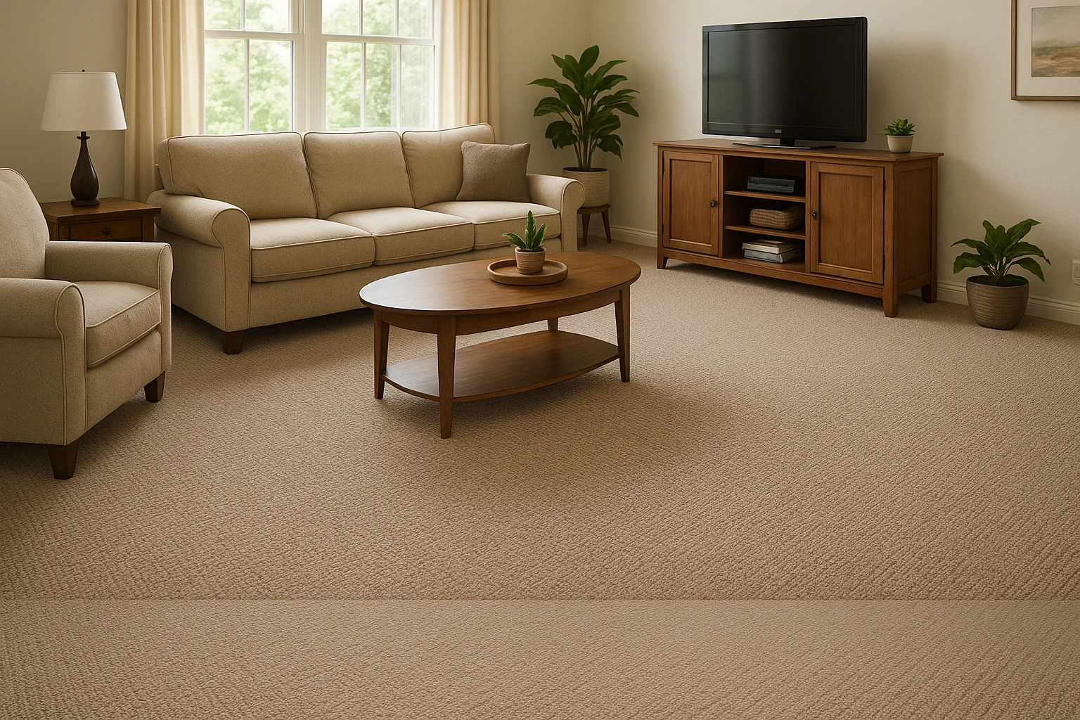 Berber Carpet Installation with Looped Construction