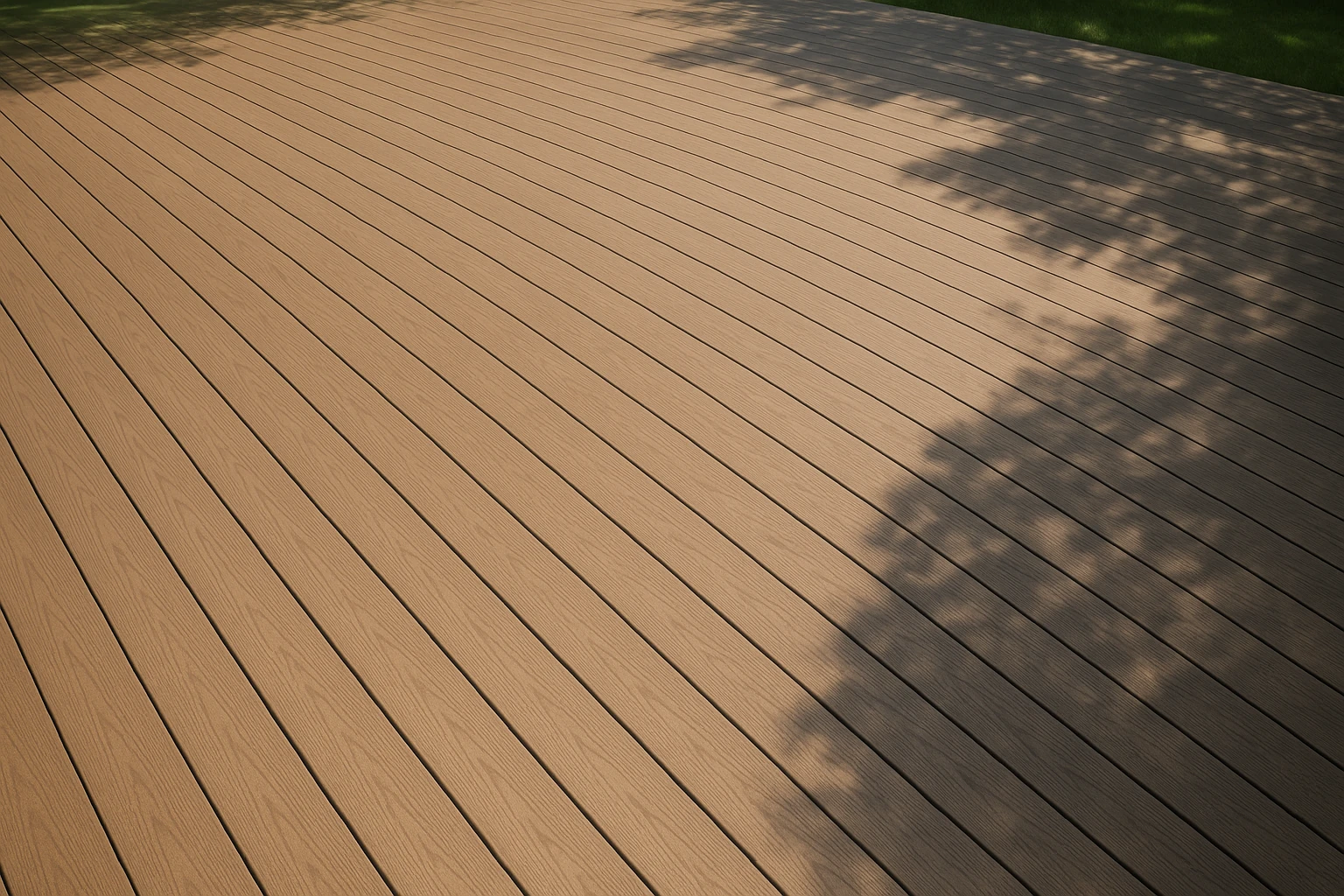 Composite Deck with Consistent Color and Fade Resistance