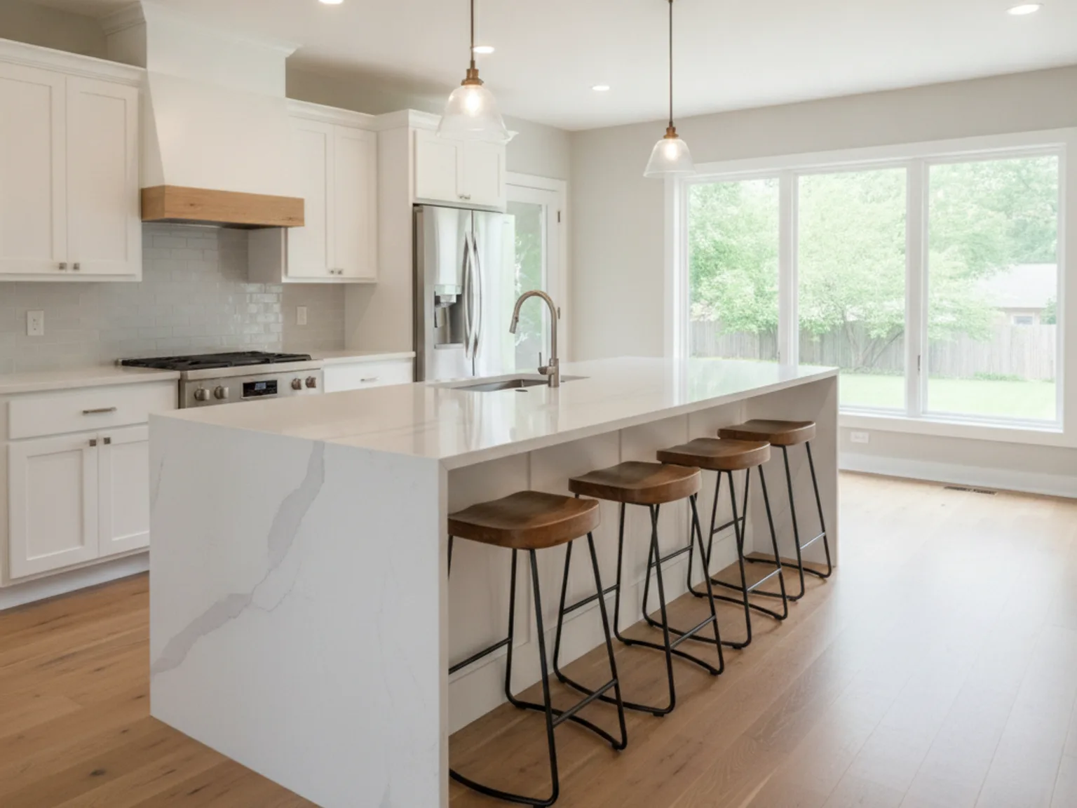 Stone bar top counter installed in a Kansas City home