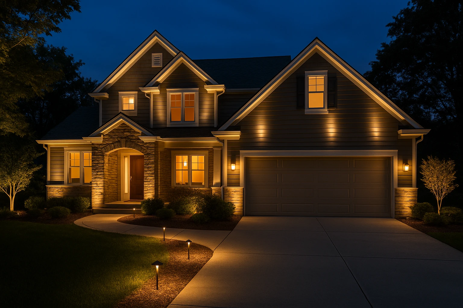 Landscape Lighting Magic Curb Appeal Idea September 2025