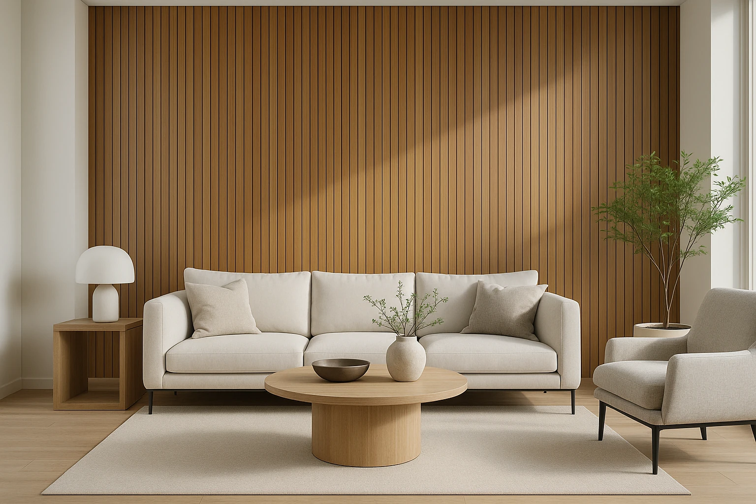 Modern Wood Accent Wall with Contemporary Design