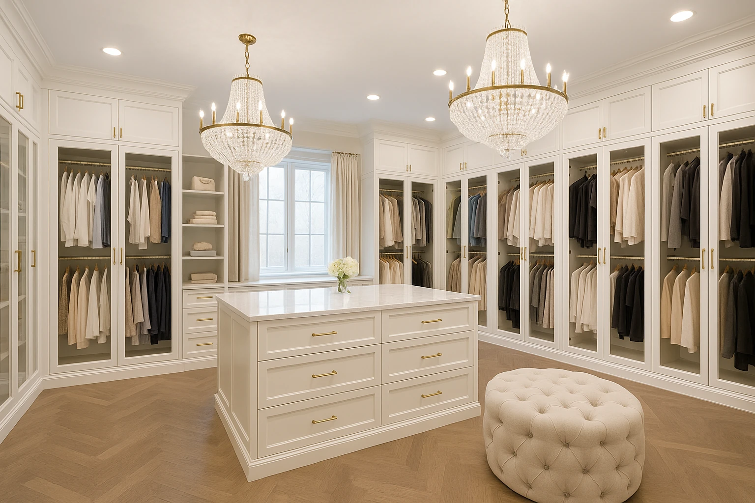 Master Closet Suite with Island and Luxury Features