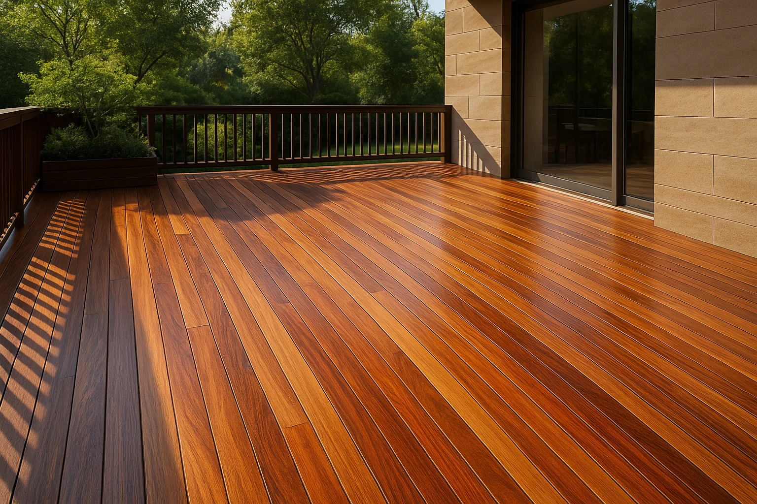 Premium Hardwood Deck Installation