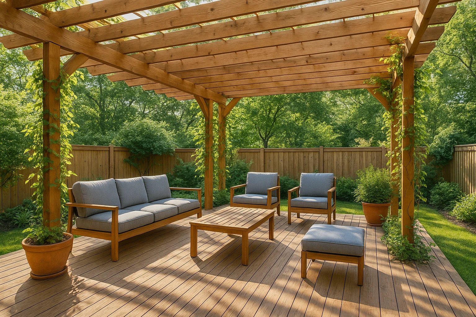 Kansas City Deck Construction - Pergola and Shade