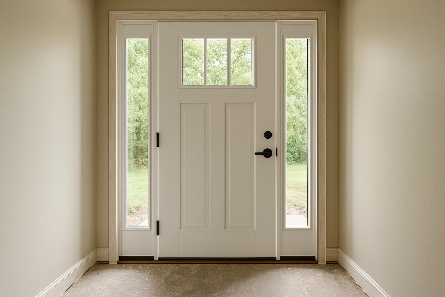 Fiberglass Door Installation with Energy Efficiency