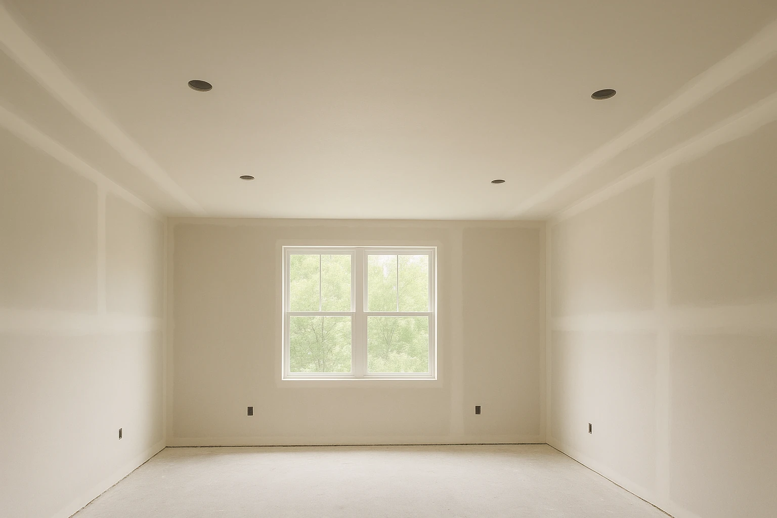 Drywall Ceiling Installation with Smooth Overhead Surfaces