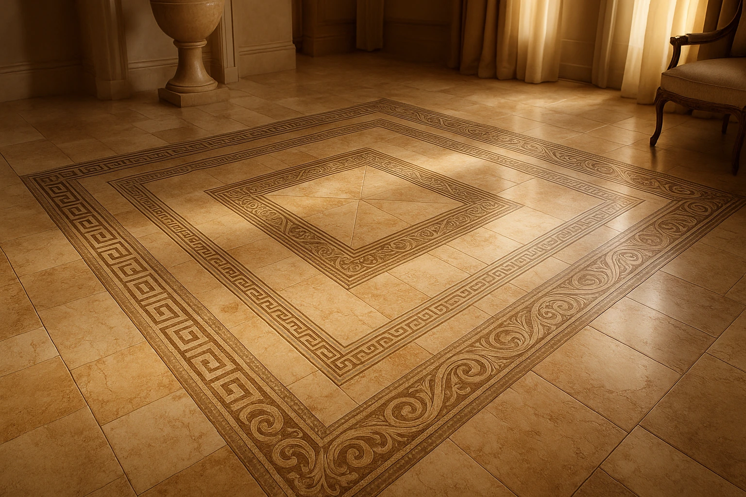 Kansas City Natural Stone Floor Installation