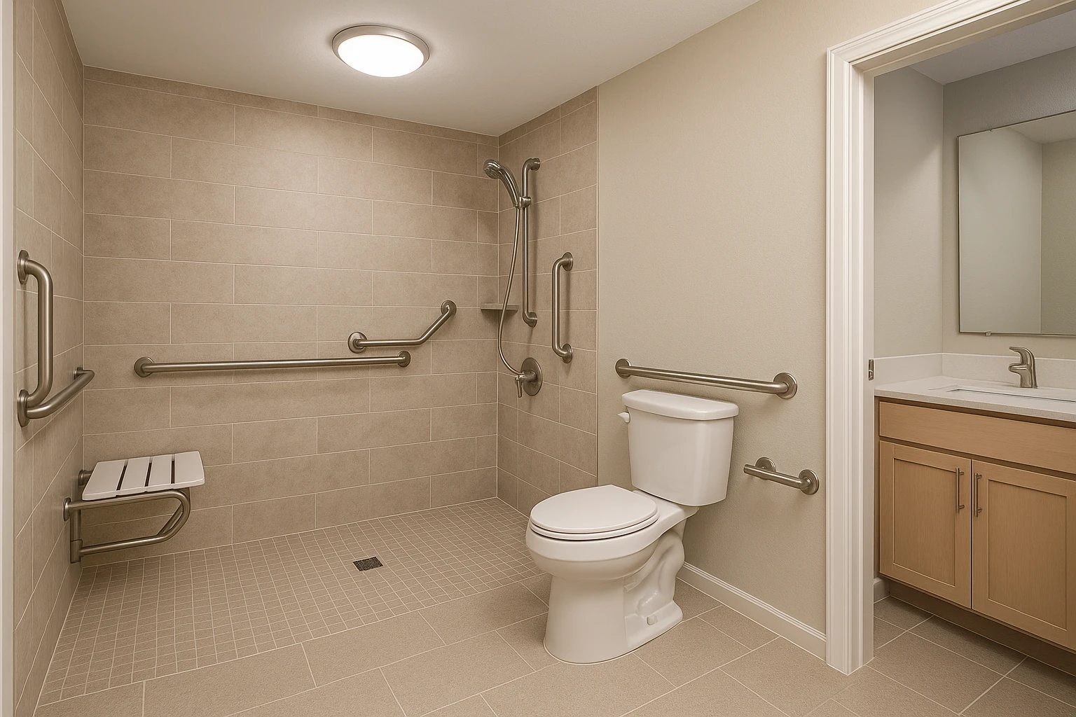 Accessible Bathroom Renovation with Universal Design Features