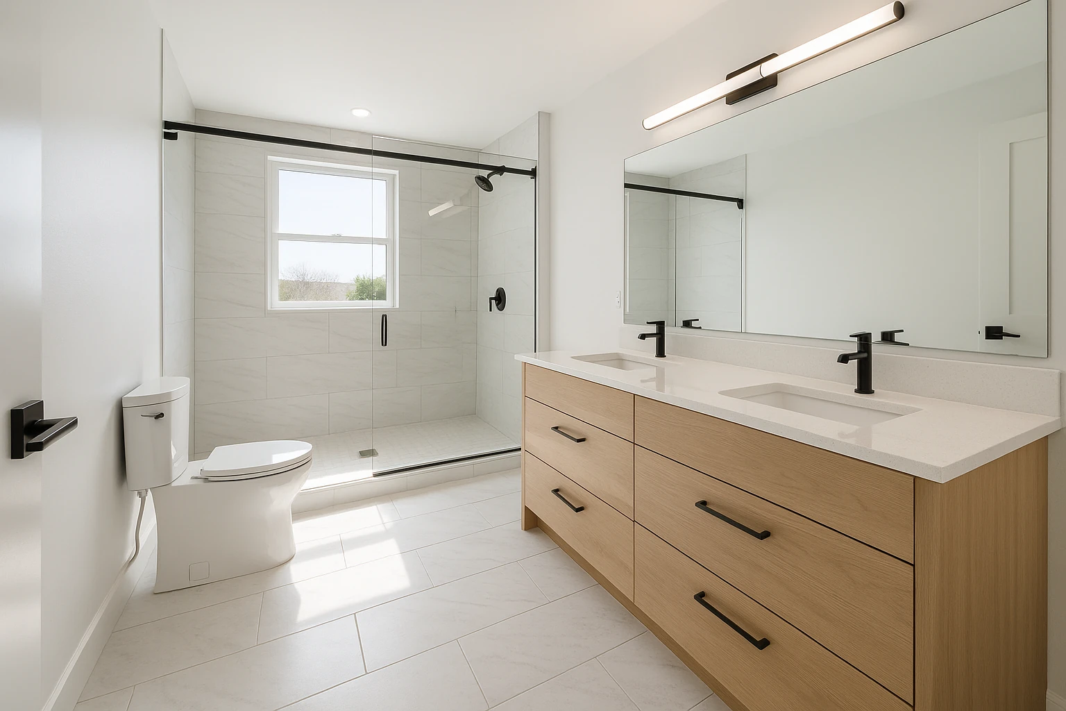 Completed Full Bathroom Renovation in Kansas City Home