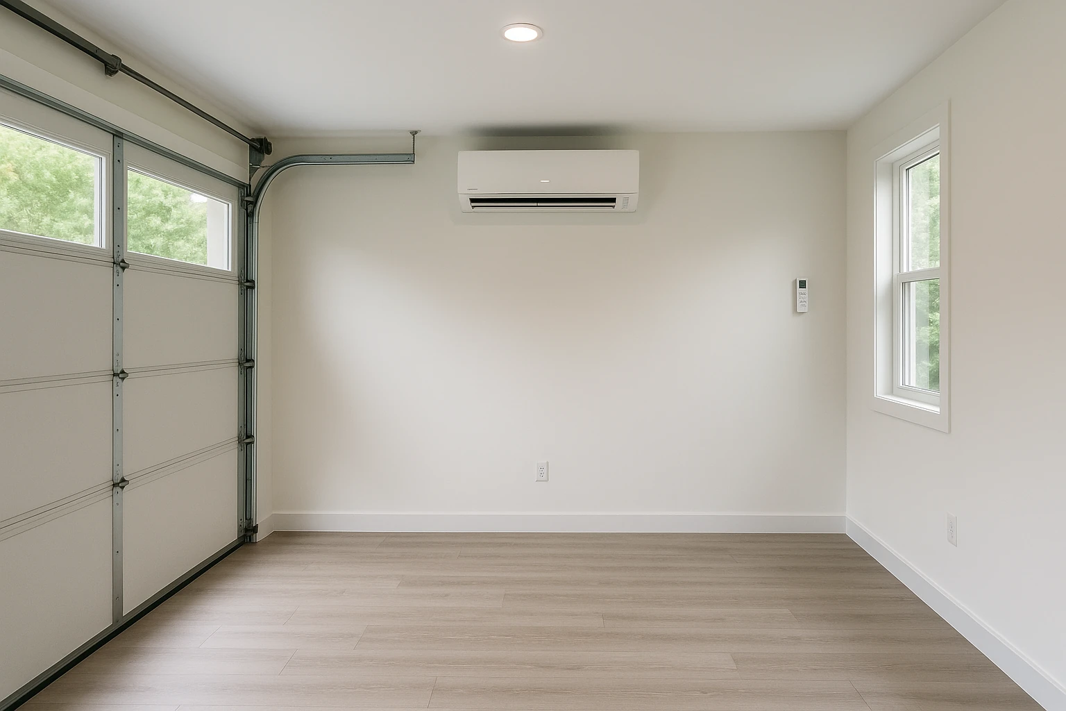 Garage Conversion with Mini-Split HVAC System