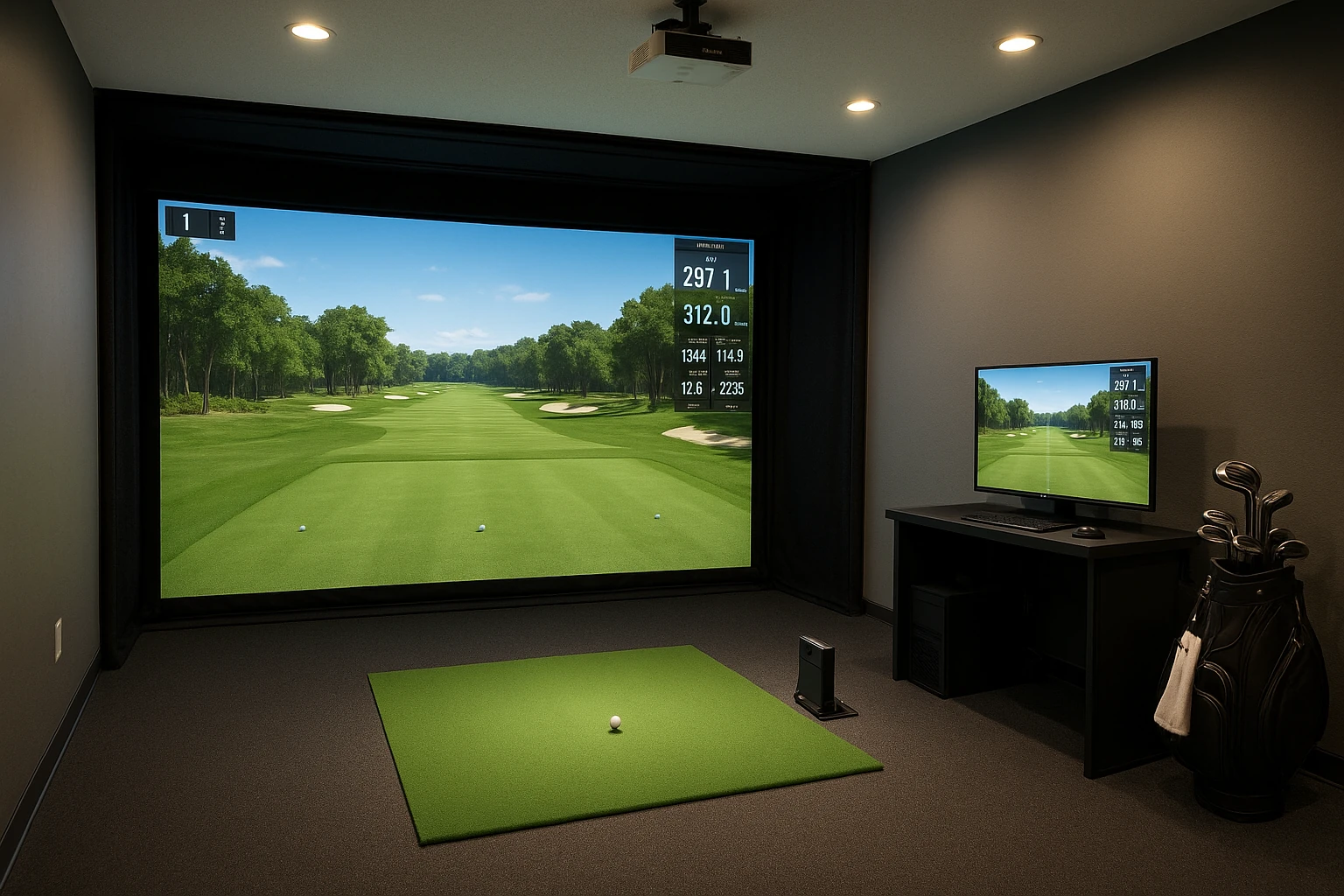 Golf Simulator Technology and Launch Monitor Installation