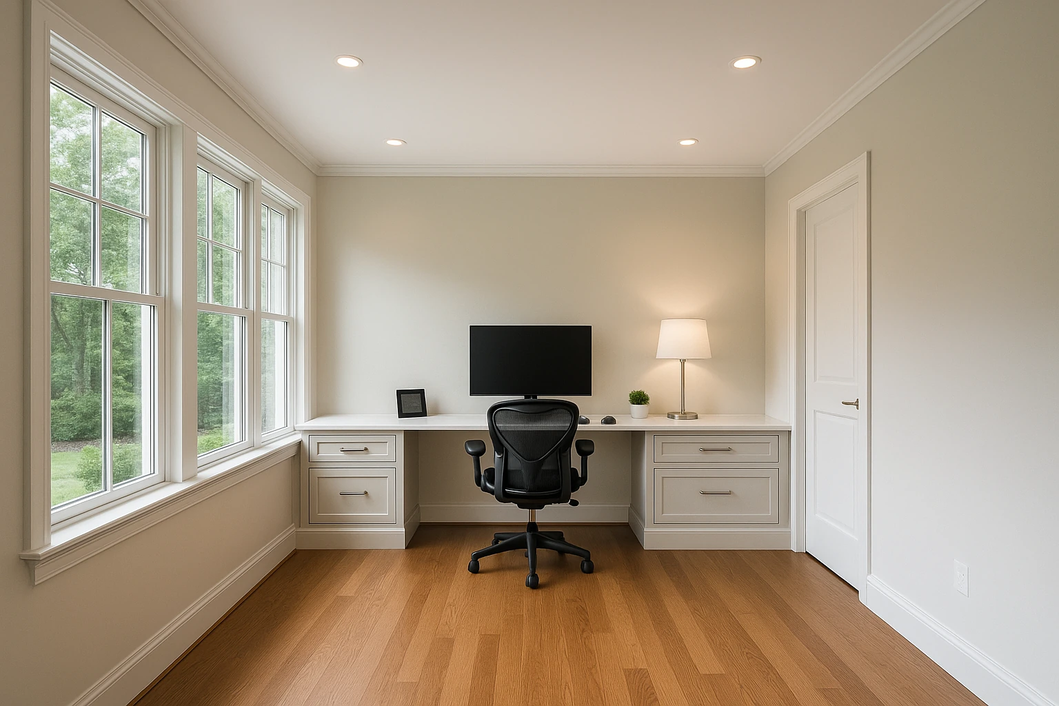 Completed Home Office Addition in Kansas City
