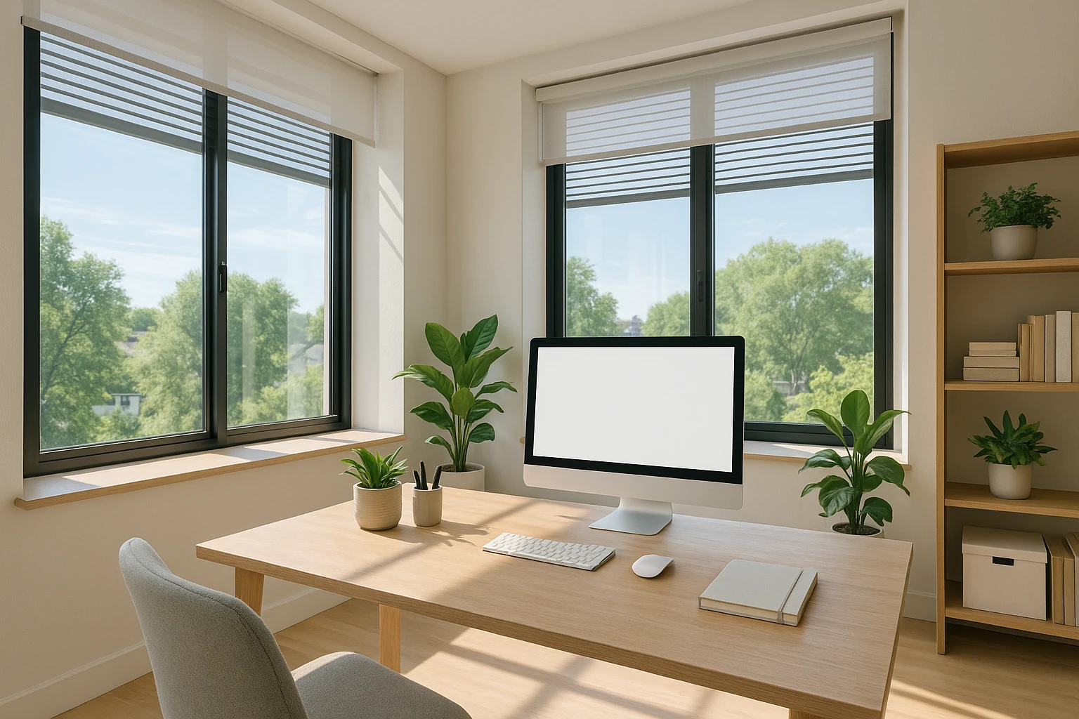 Home Office Addition with Abundant Natural Light