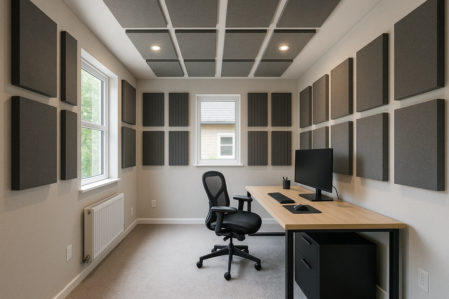 Soundproofed Home Office Addition for Privacy