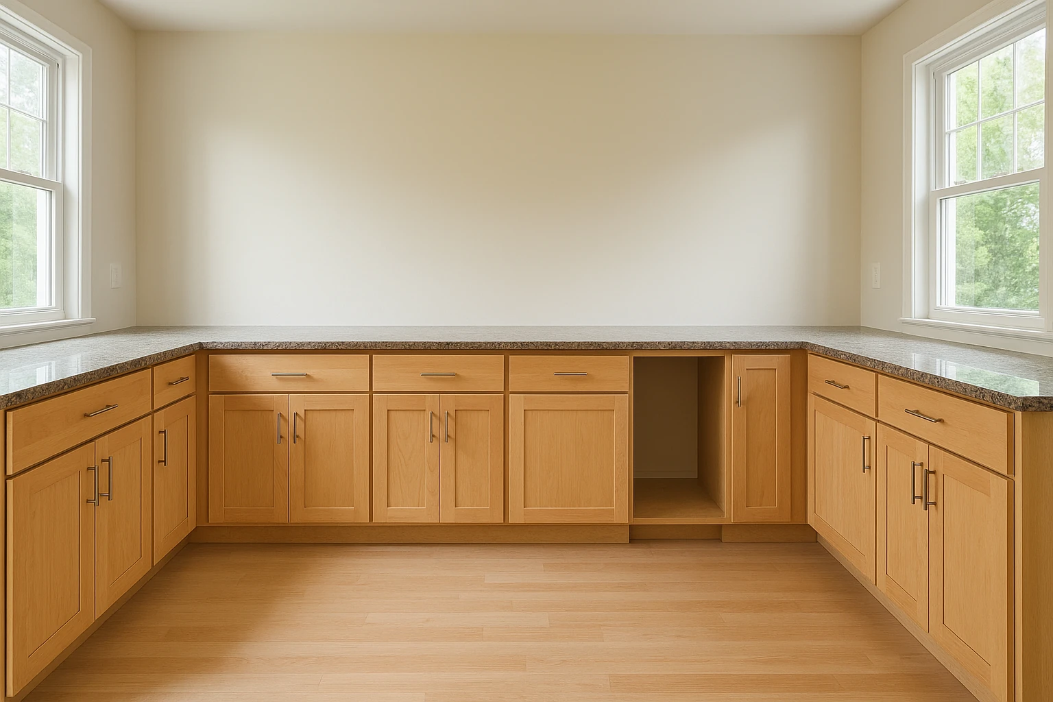 Cabinet Mounting Detail Showing Secure Wall Attachment