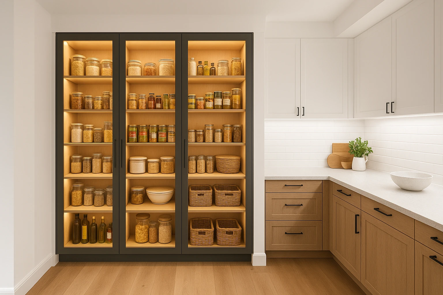 Modern Kansas City Kitchen Remodel with Custom Storage Solutions