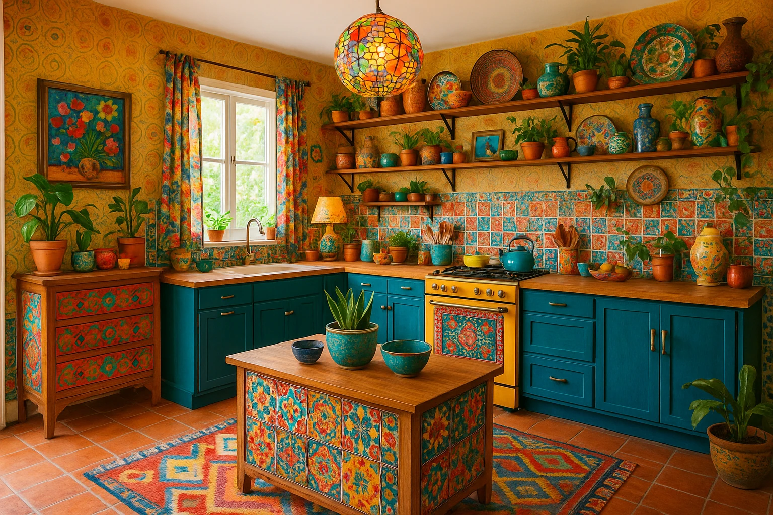 Bohemian Eclectic Kitchen Design Style 2025