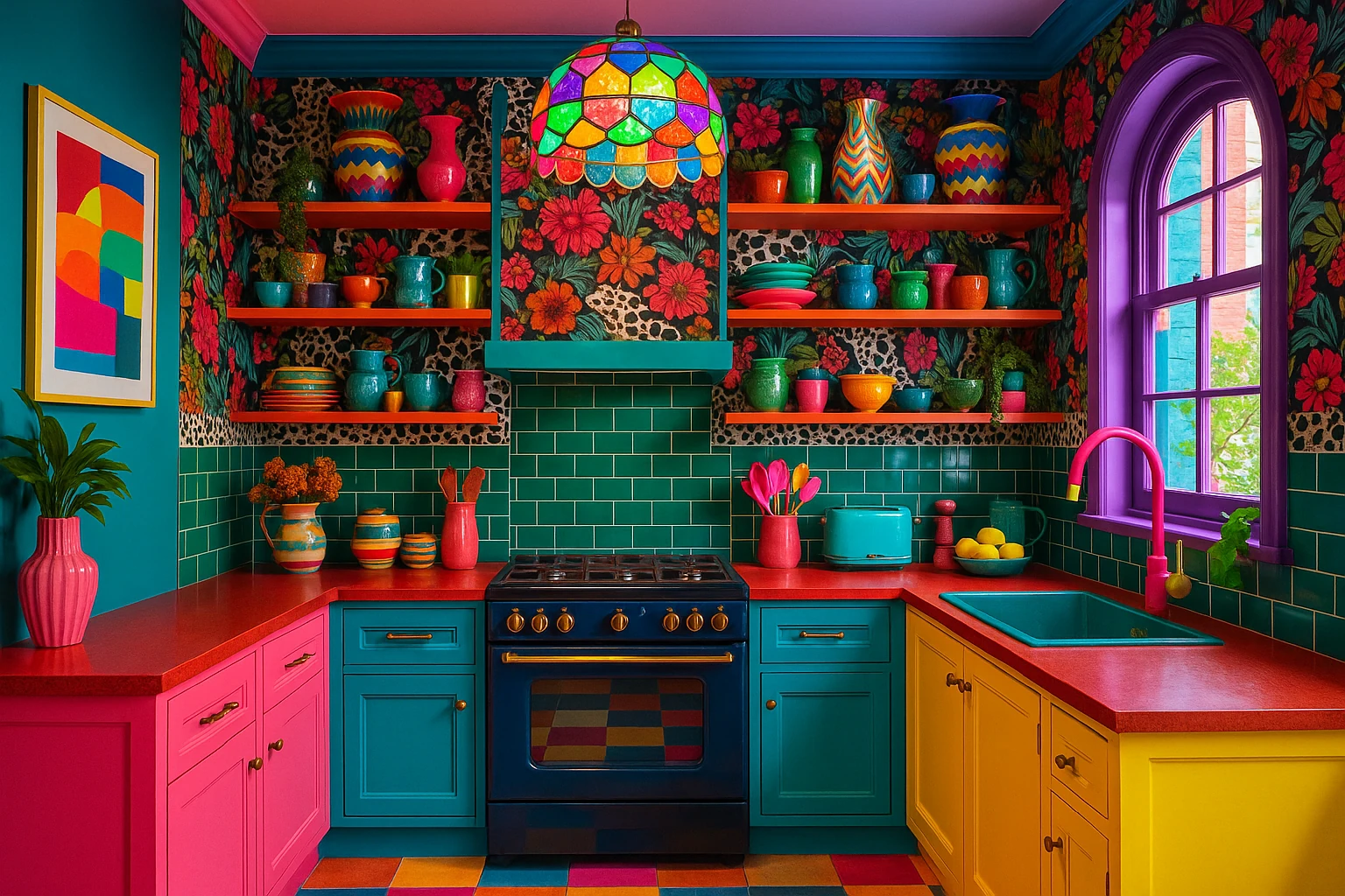 Maximalist Bold Kitchen Design Style 2025