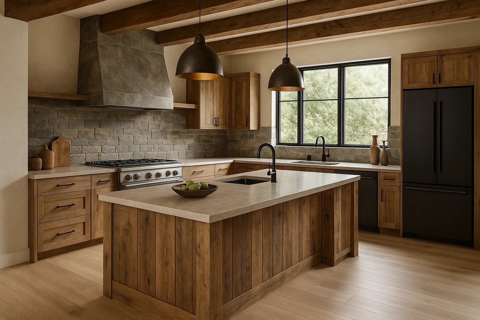 Rustic Modern Kitchen Design Style 2025