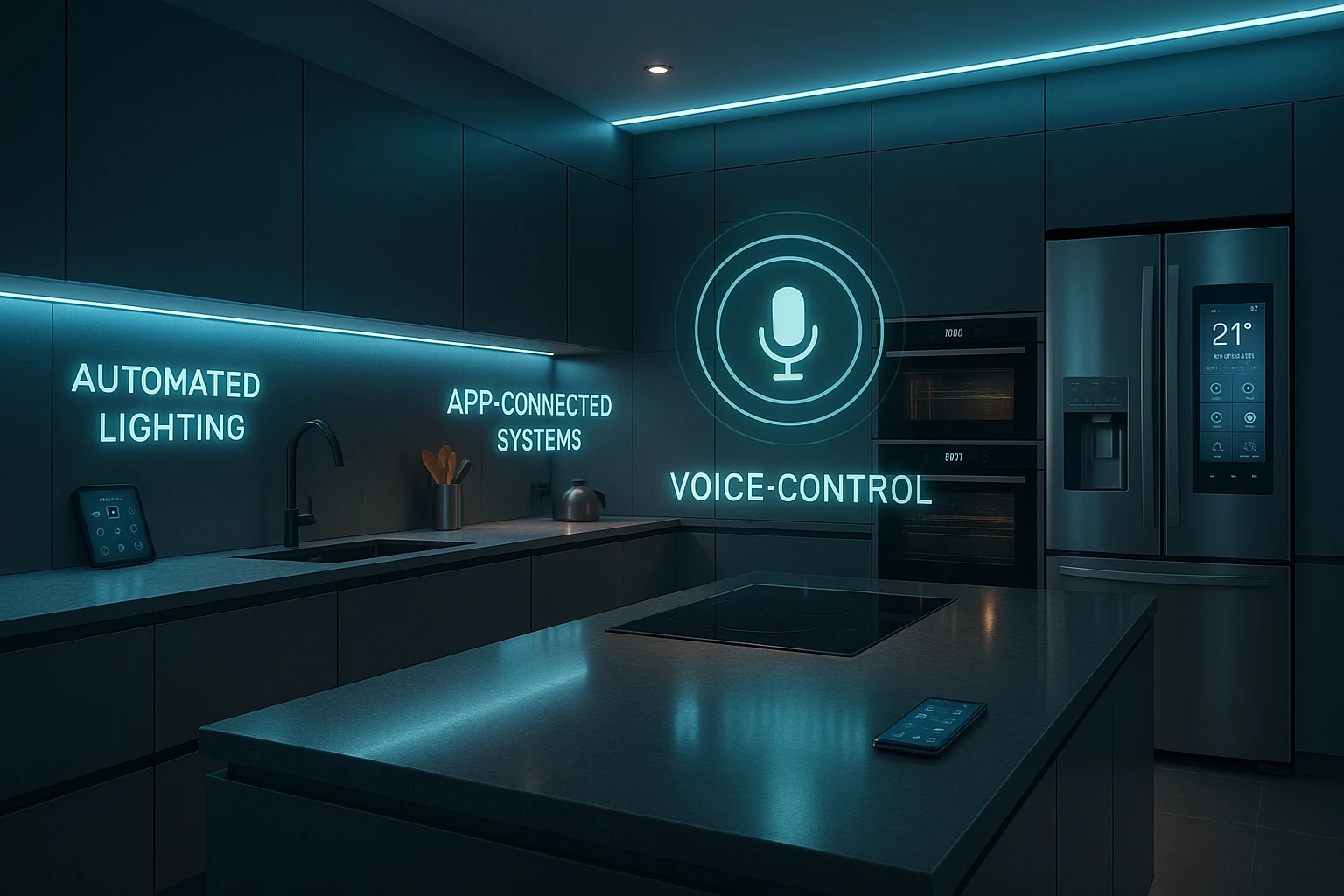 Smart Tech Kitchen Design Style 2025