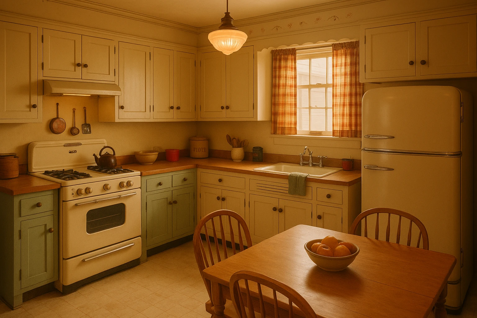Vintage Retro Kitchen Design Style 2025