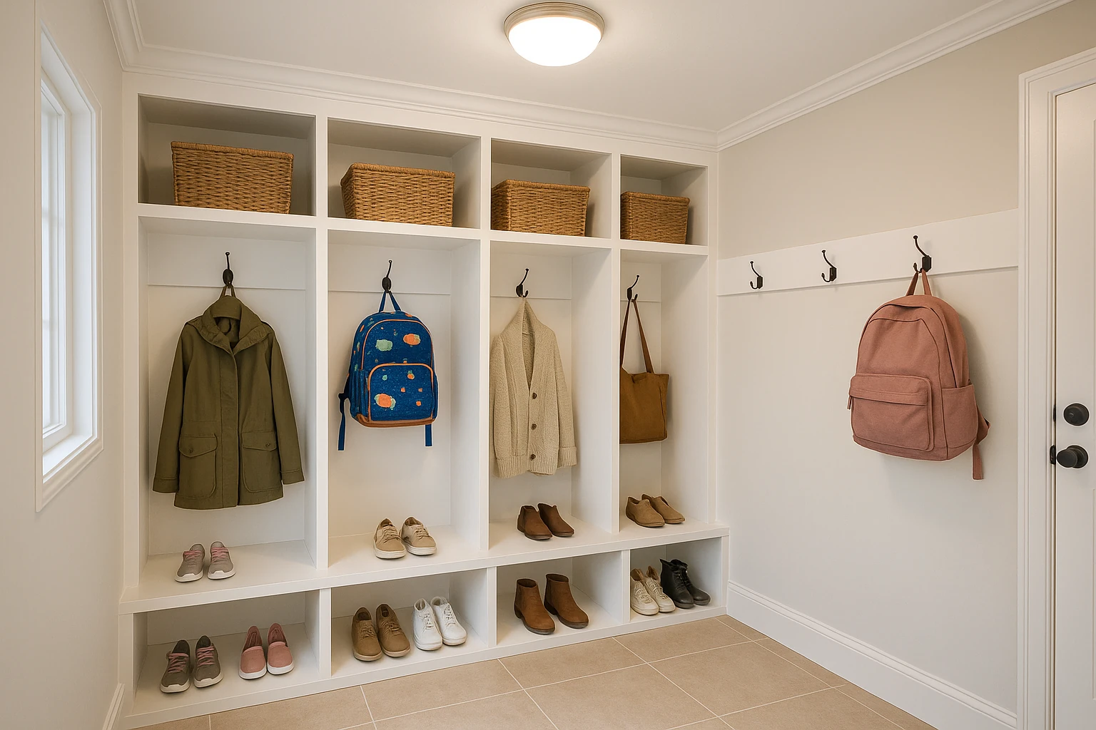 Kansas City Mudroom Addition - Family Entrance Design
