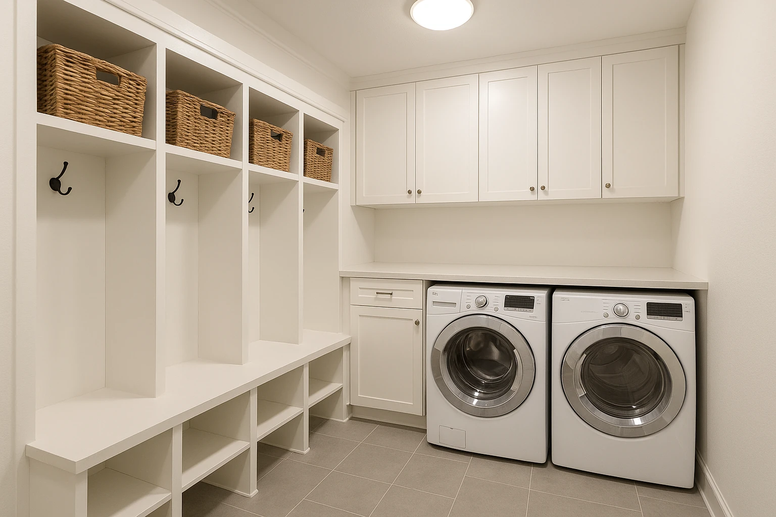 Kansas City Mudroom Addition - Laundry Room Combination