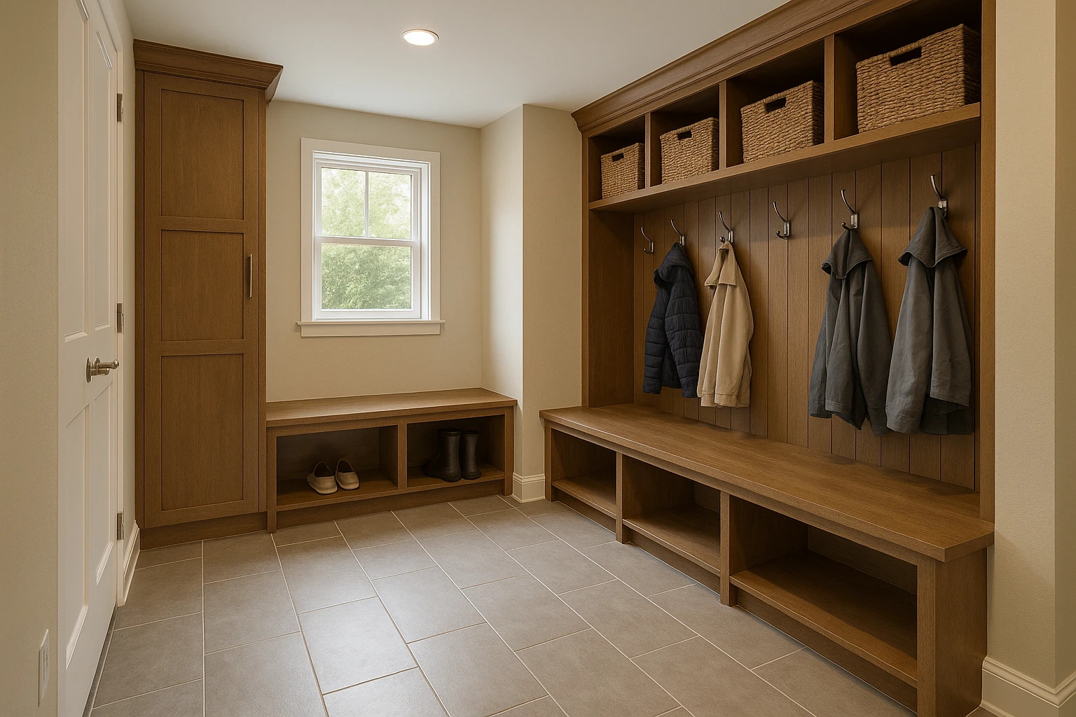 Kansas City Mudroom - Durable Tile Flooring Installation