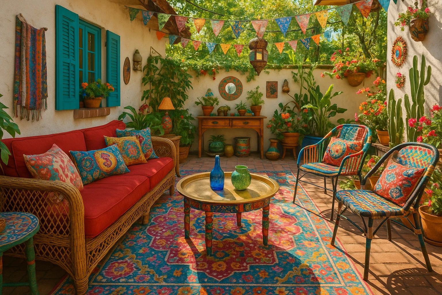Bohemian Eclectic Patio Design Style September 2025