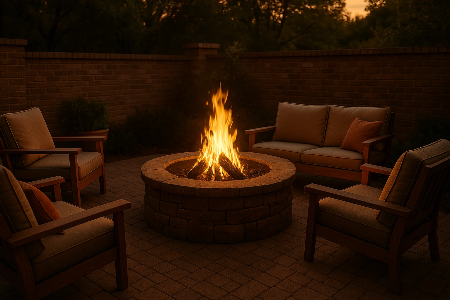 Fire Feature Focus Patio Design Style September 2025