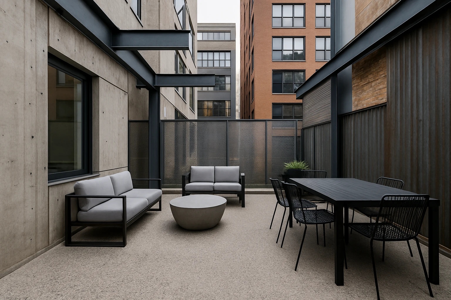 Industrial Urban Patio Design Style September 2025