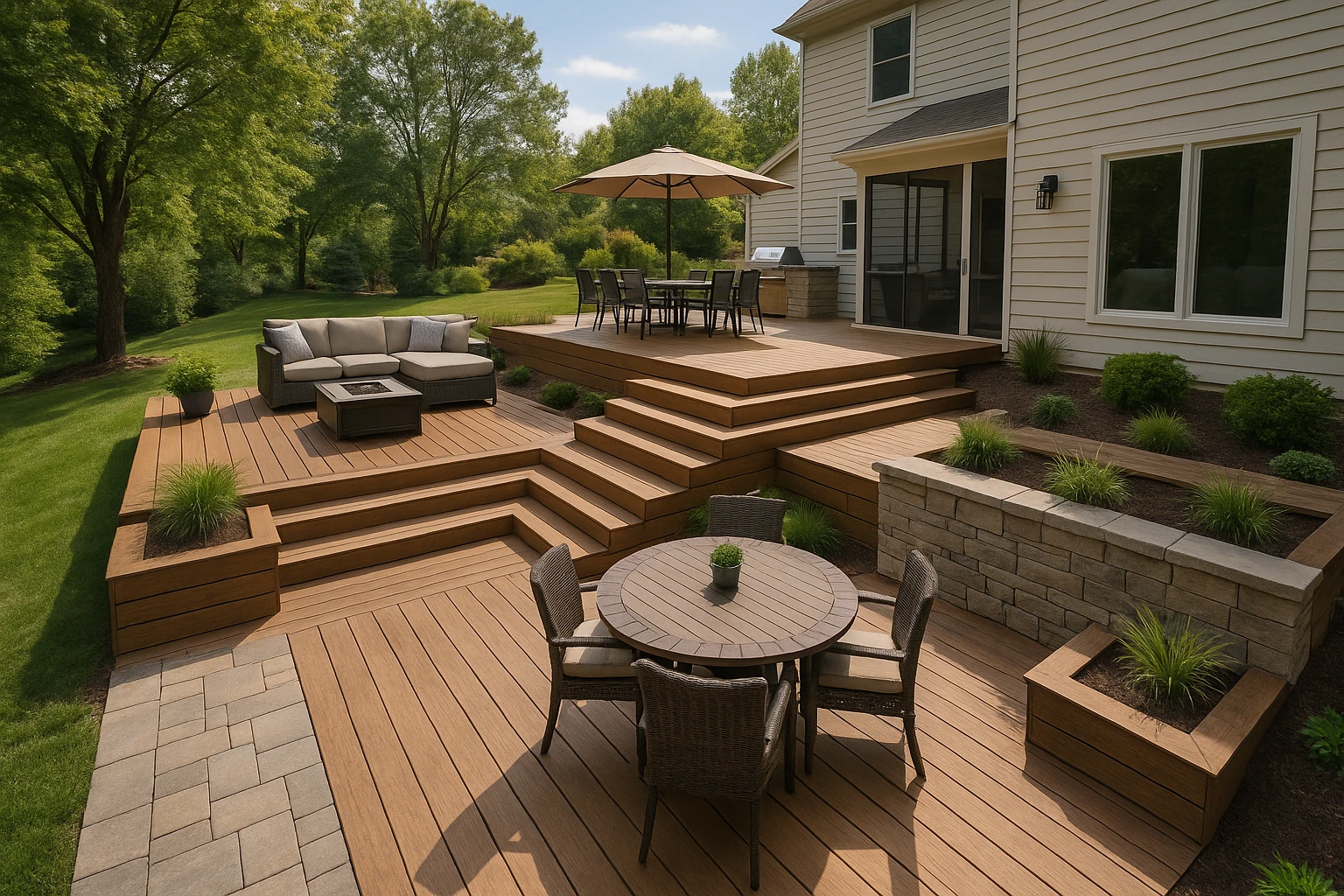 Multi-Level Deck Patio Design Style September 2025