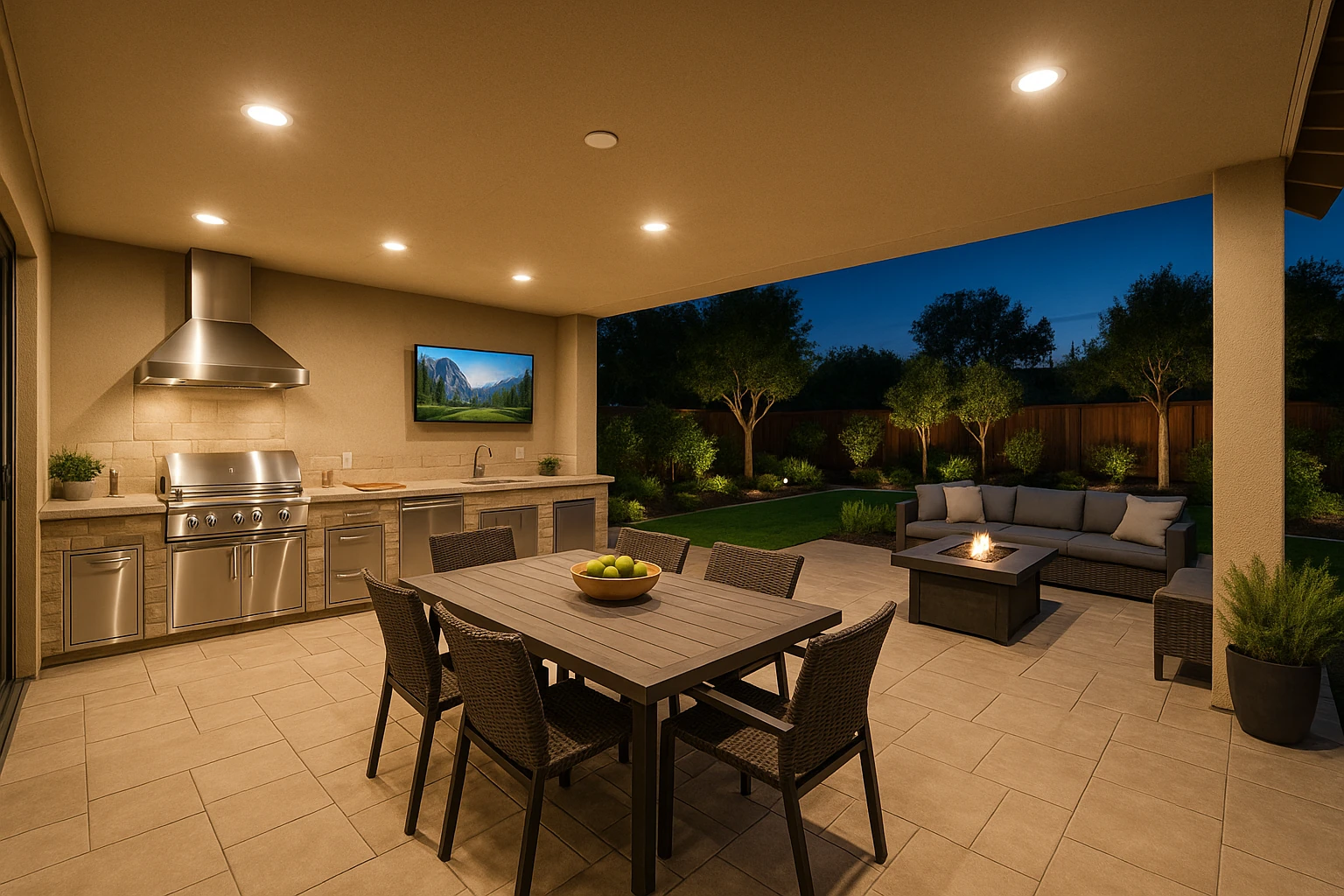 Outdoor Kitchen Central Patio Design Style September 2025