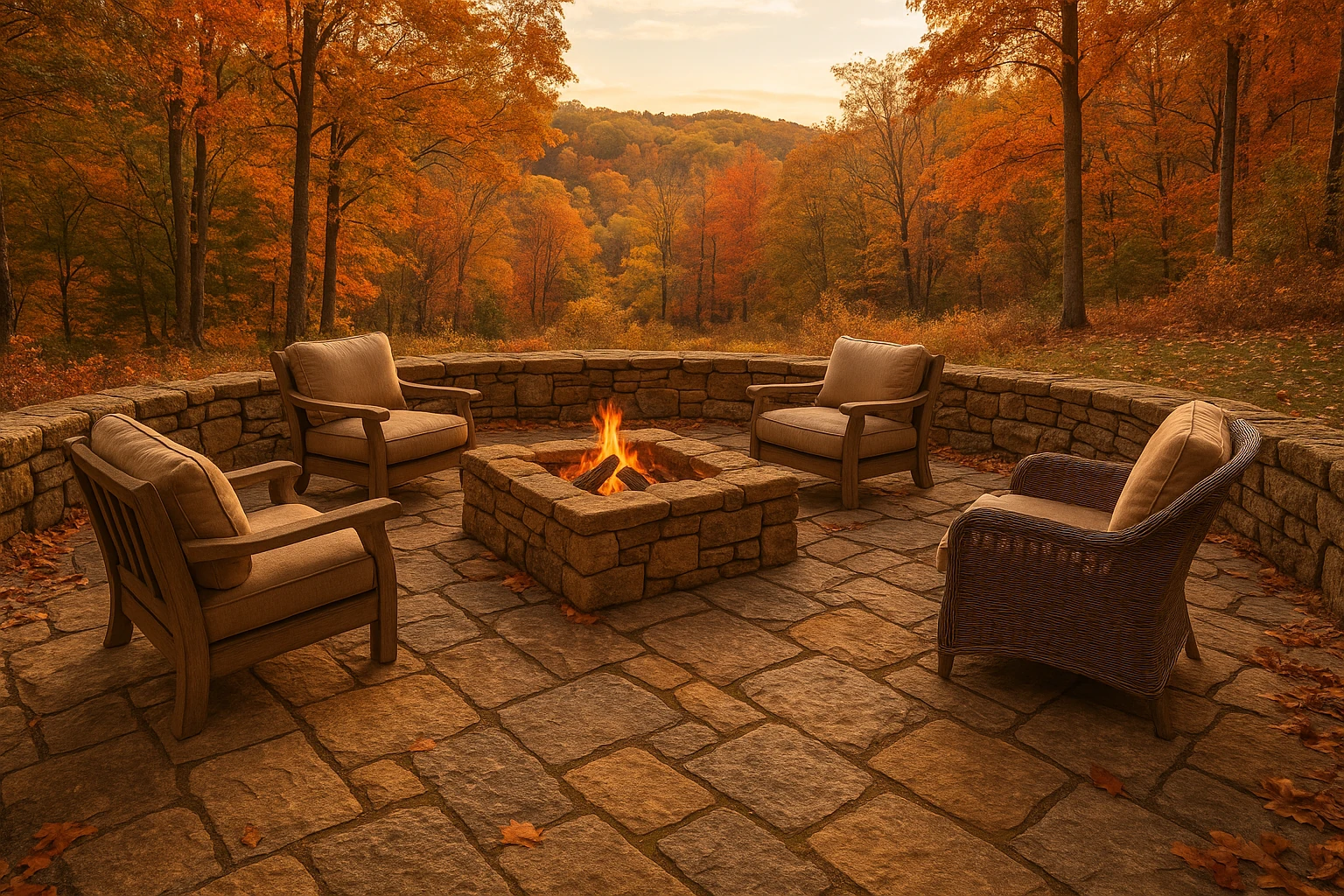 Rustic Stone Patio Design Style September 2025