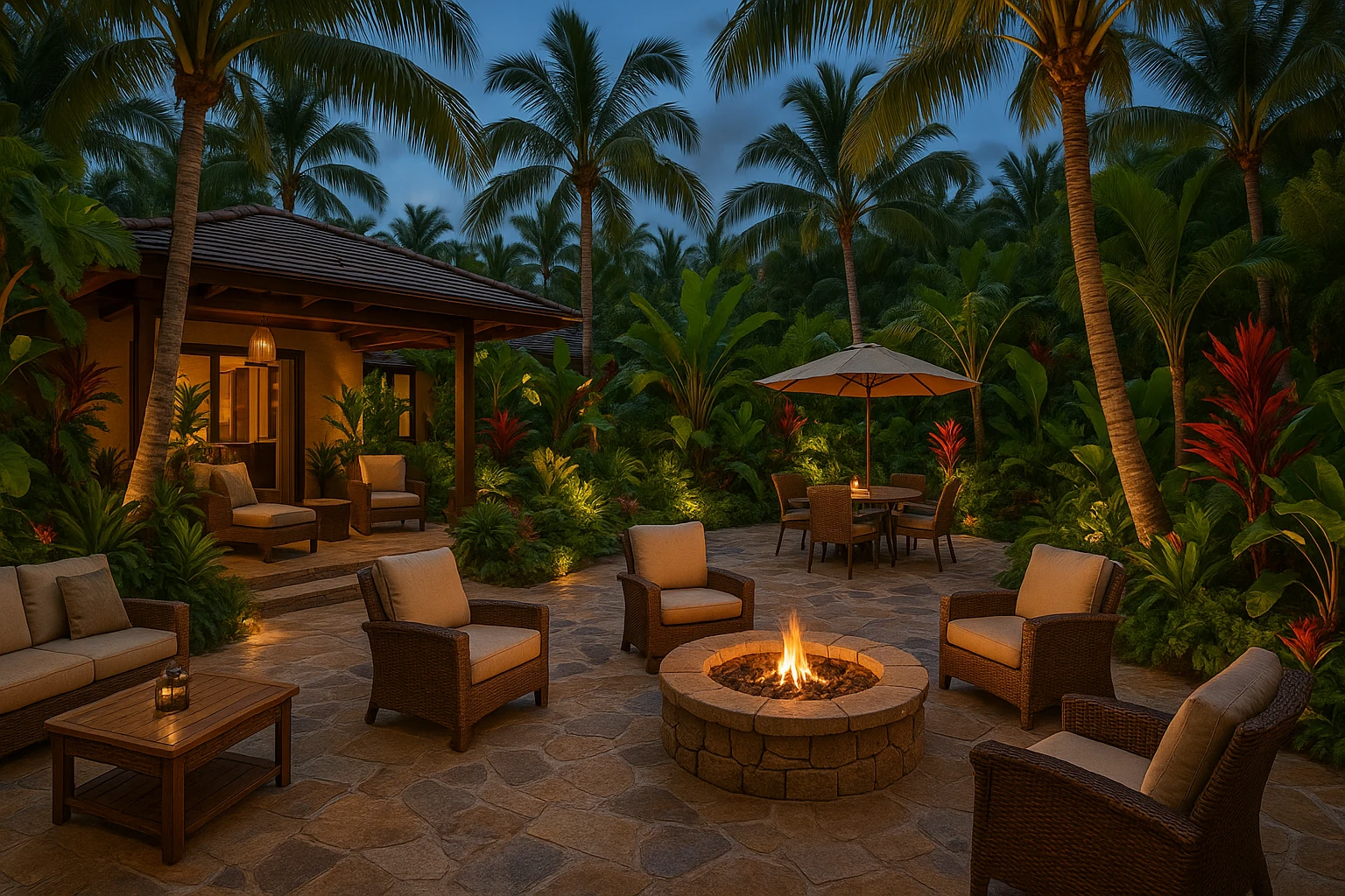 Tropical Resort Patio Design Style September 2025