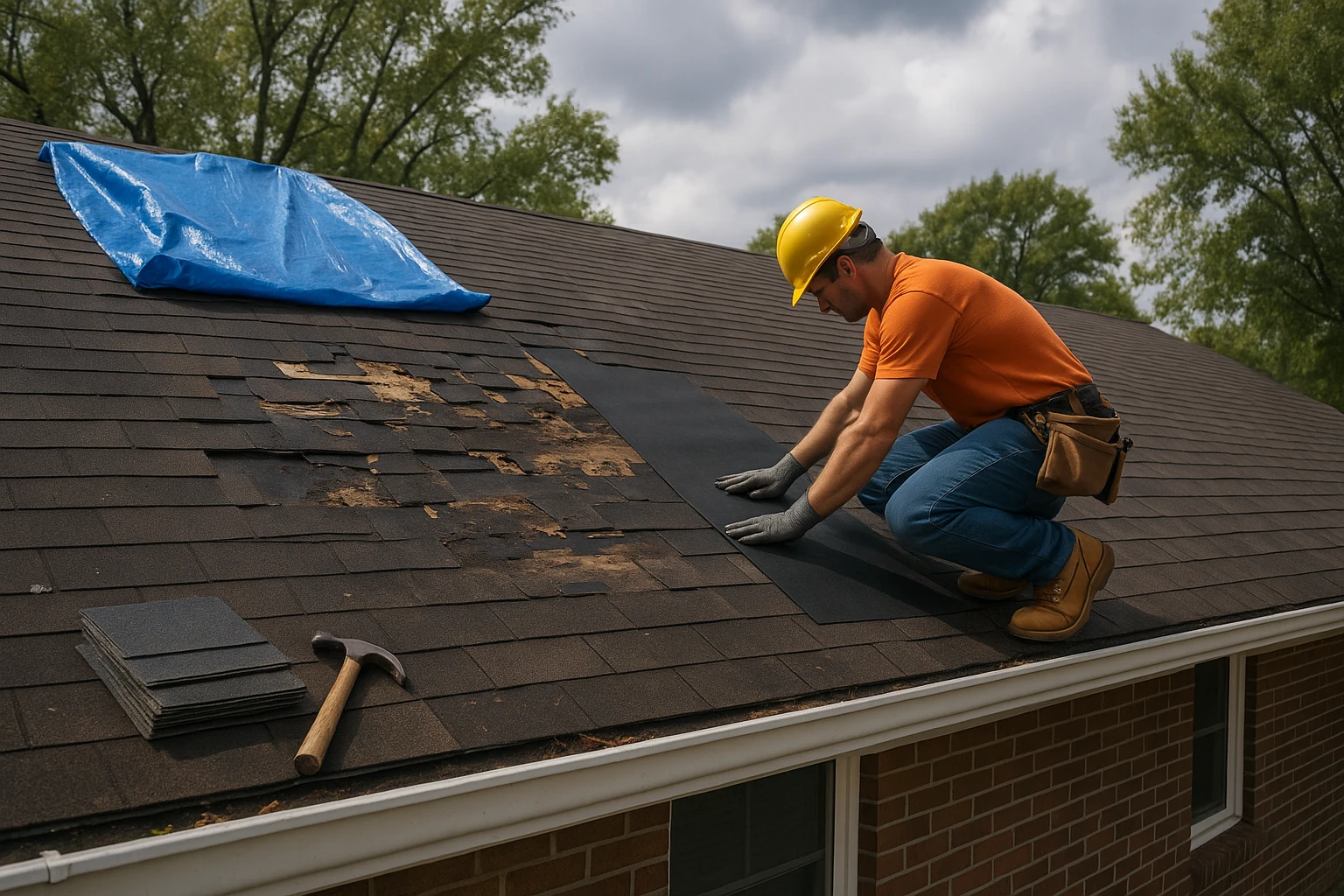 Kansas City Storm Damage Roof Repair