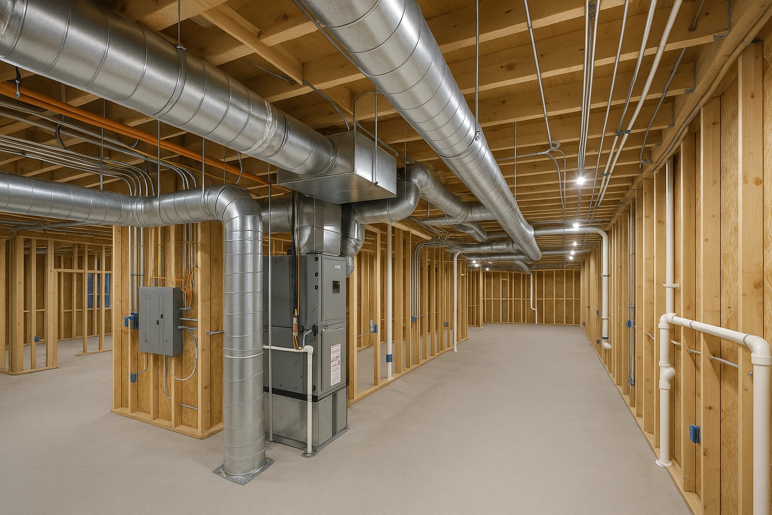 Second Story Addition with Integrated HVAC and Utilities