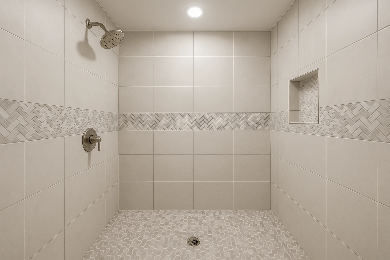 Custom Tile Work in Professional Shower Installation