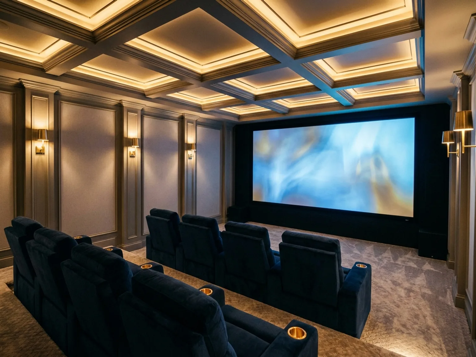 Dedicated Home Theater basement idea 2026