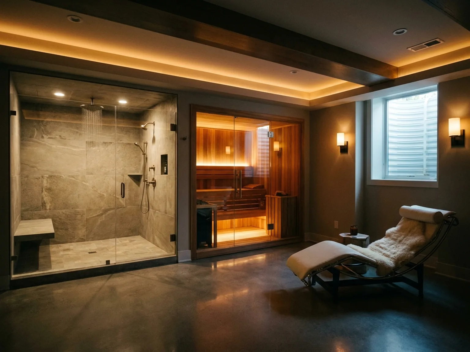 Sauna & Spa Retreat basement idea 2026