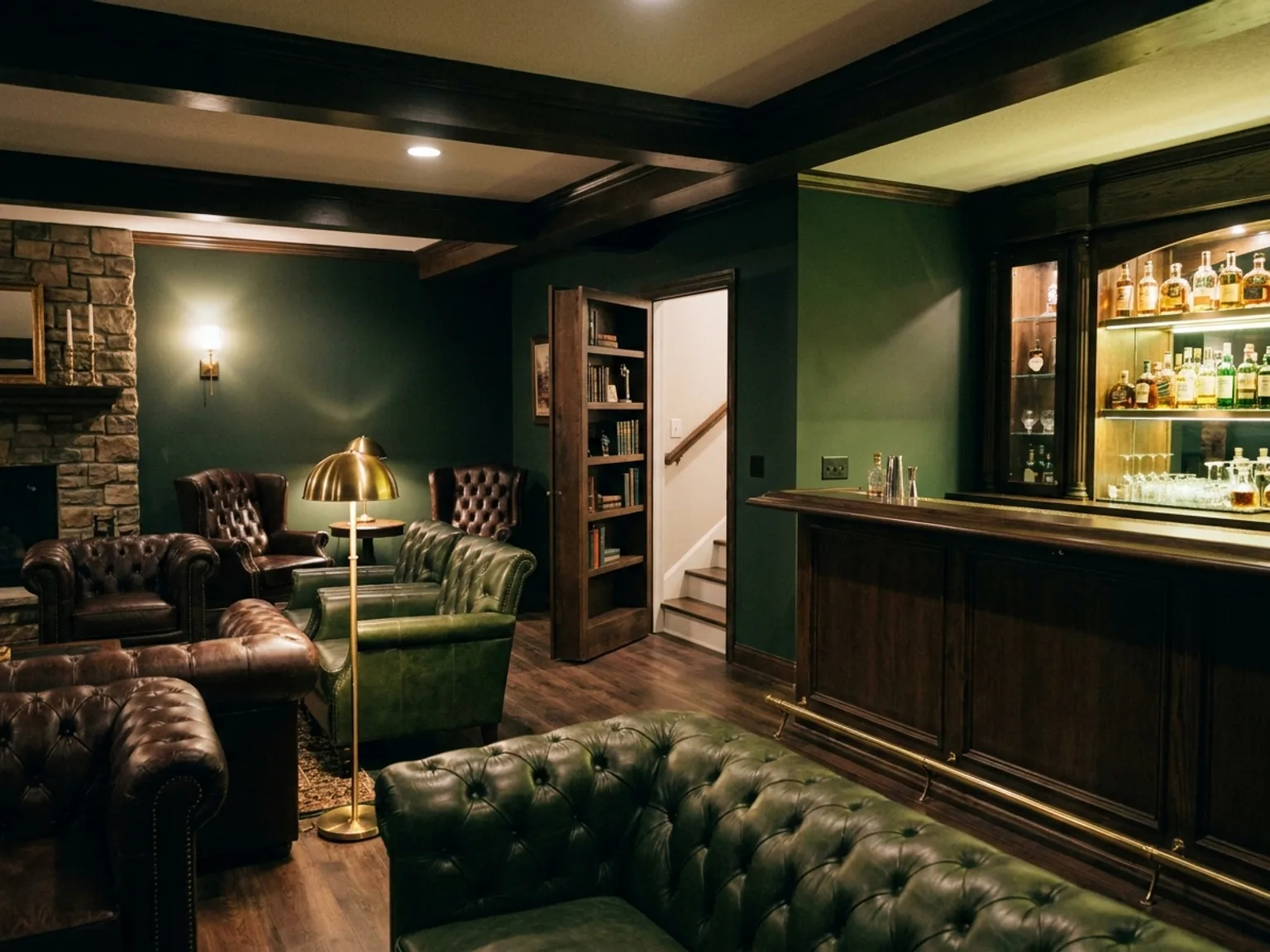 Speakeasy Lounge basement idea 2026